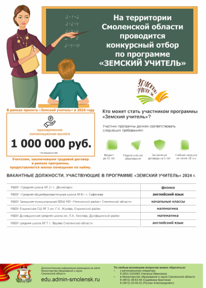 Реализация программы "Земский учитель".